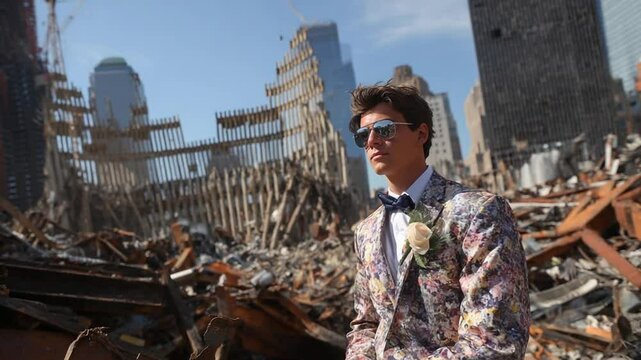 Prom Photo at Ground Zero: A poignant image of resilience
