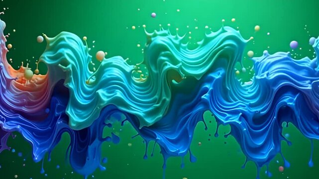 adenine flowing shower of lively tints terpsichore crossways the screen, with drop air forge disturbance muzzy conceptual outline meld into adenine philharmonic of careen shapes, illumine