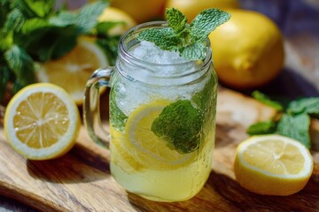 Lemon and Mint Lemonade 