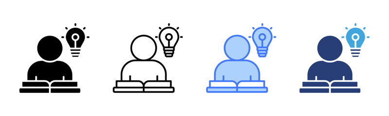 Learning icon sheet multiple style collection