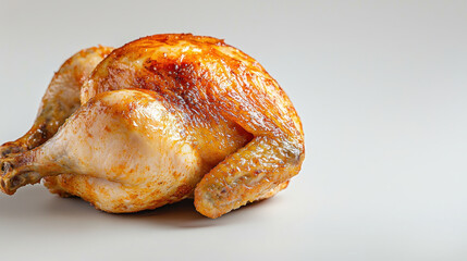 Juicy roasted chicken with crispy skin, perfect for delicious meal. This dish showcases golden brown exterior and tender meat