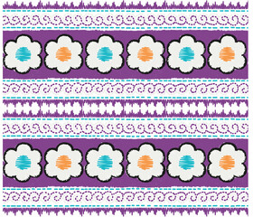 seamless pattern with flowers