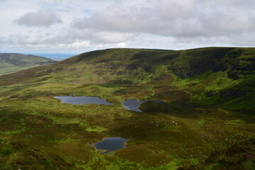 Lakes in Nire Valley, Comeragh Mountains, Co. Waterford, Ireland,