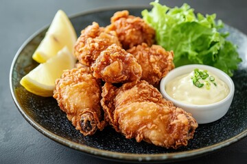 Japanese karaage fried chicken