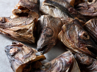 Dried pollack head, traditional food ingredient