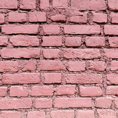 A Detailed Texture View Of A Red Brick Wall