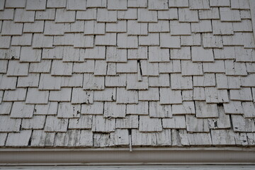 Classic cedar plank siding.