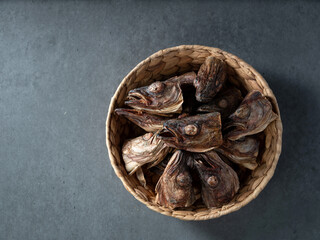 Dried pollack head, traditional food ingredient