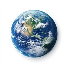 Obraz premium Planet Earth with clouds and ocean view from space