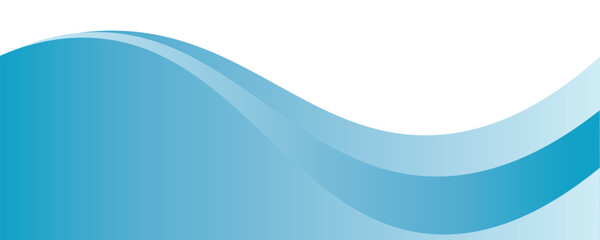 Blue and white business wave banner background. vector