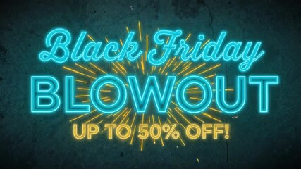 Black Friday Blowout: Neon Sign with Up to 50% Off! - Powered by Adobe