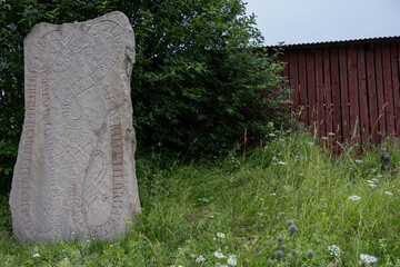 runestone from 11th century in Gavle, Gävle,  Sweden