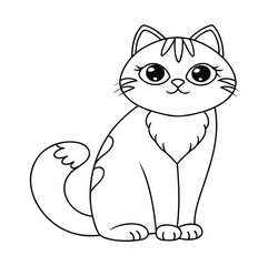 vector illustration of a cat