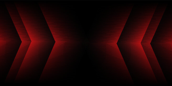 3D black red techno abstract background overlap layer on dark space with glowing lines decoration. Modern graphic design element rhombus style concept for web, poster, flyer, card, or brochure cover