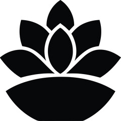 Succulent plant icon, vector illustration flat design style isolated on white.