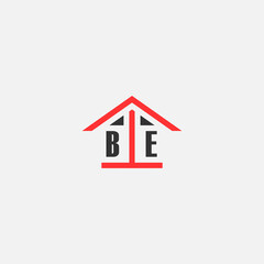 Initials Vektor Stok Home Logo Real Estate Logo