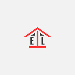 Initials Vektor Stok Home Logo Real Estate Logo