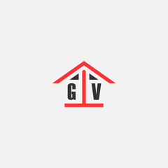 Initials Vektor Stok Home Logo Real Estate Logo