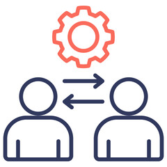 Collaboration Dual Tone Icon