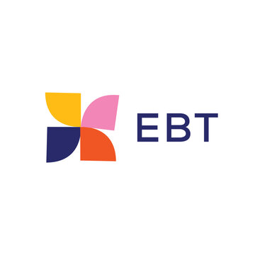 EBT Letter Initial Logo Design Template Vector Illustration