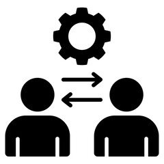 Collaboration Glyph Icon