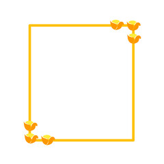 flower frame decoration