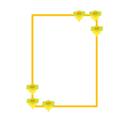 flower frame decoration