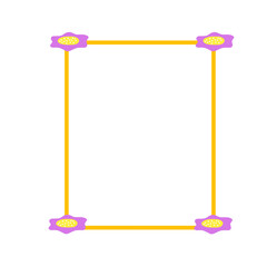 flower frame decoration