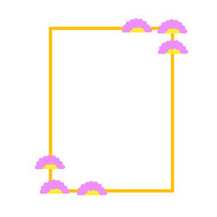 flower frame decoration