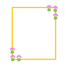 flower frame decoration