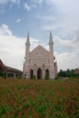 Wat Phra Christ Phra Haruthai ,One of the most beautiful Catholic churches in Thailand.	
