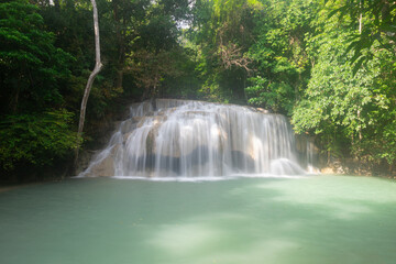 Erawan Waterfall, Erawan National Park in Kanchanaburi, Thailand	