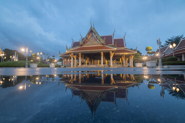 Naklejka premium Maha Chetsadabodin Royal Pavilion . beautiful places of the city. Bangkok Thailand