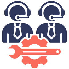 Customer Support  Mixed Icon