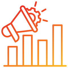 Marketing Line Gradient Icon