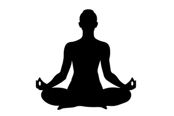 silhouette of a woman doing yoga black, pose, silhouette, sit, woman, yoga 