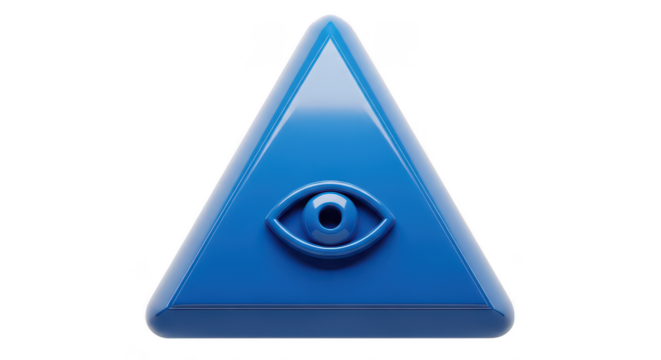 Blue Eye Of Providence 3d Render