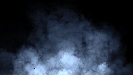 Abstract smoke, fog on isolated black background, creating a mysterious and backdrop, creating a dreamy, atmospheric effect for artistic