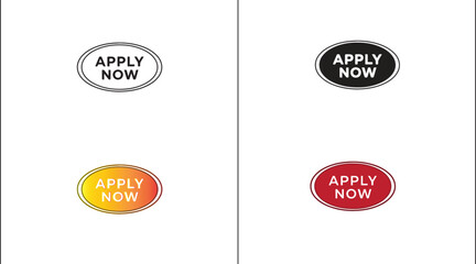 Obraz premium Apply Now Icon Vector for Job Applications, Recruitment, and Call to Action Design