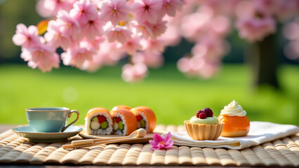 Culinary Delights Under Blossom Trees