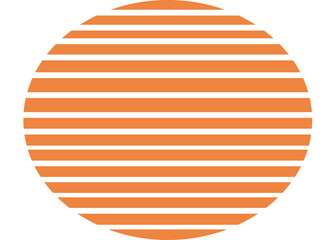 sun set of vector planets isolated on white background.Flat design. Summer vector illustration. 1980s vintage music