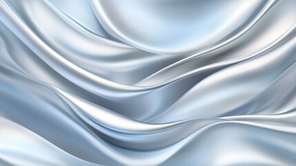 Fototapeta premium Flowing liquid silver waveforms elegant abstract background wallpaper for fluid environments and artistic smoke textures