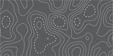 Background of the topographic map. Topographic map lines, contour background. Geographic abstract grid. EPS 10 vector illustration.