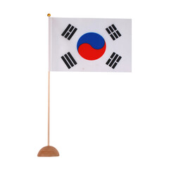 South Korean flag on transparent background