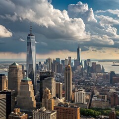 Fototapeta premium new york city skyline