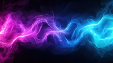 Fototapeta premium Vibrant Colorful Swirls of Light Creating Ethereal Smoke Effect