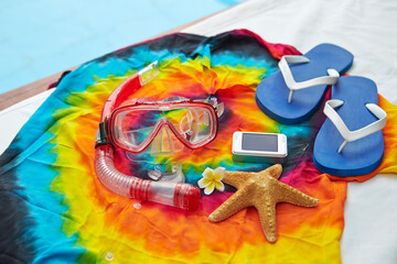 Hawaiian shirts, snorkeling and summer accessories