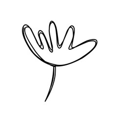 hand drawn doodle flowers