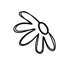 hand drawn doodle flowers