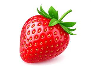 Red juicy strawberry